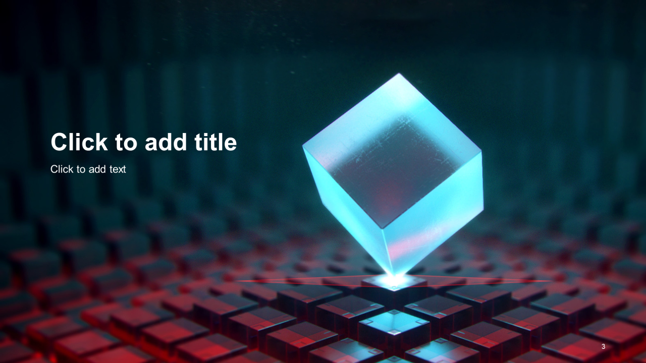 红色创意电子科技发布会PPT主题