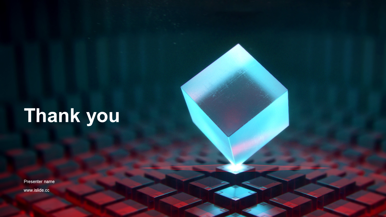 红色创意电子科技发布会PPT主题