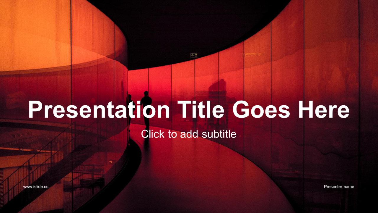 红色商务商业会谈合作PPT主题