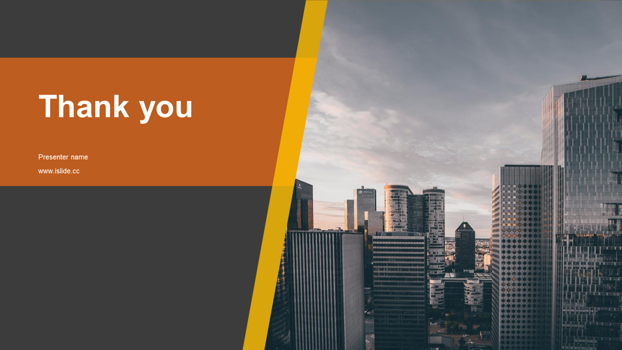 橙色商务工作总结PPT主题