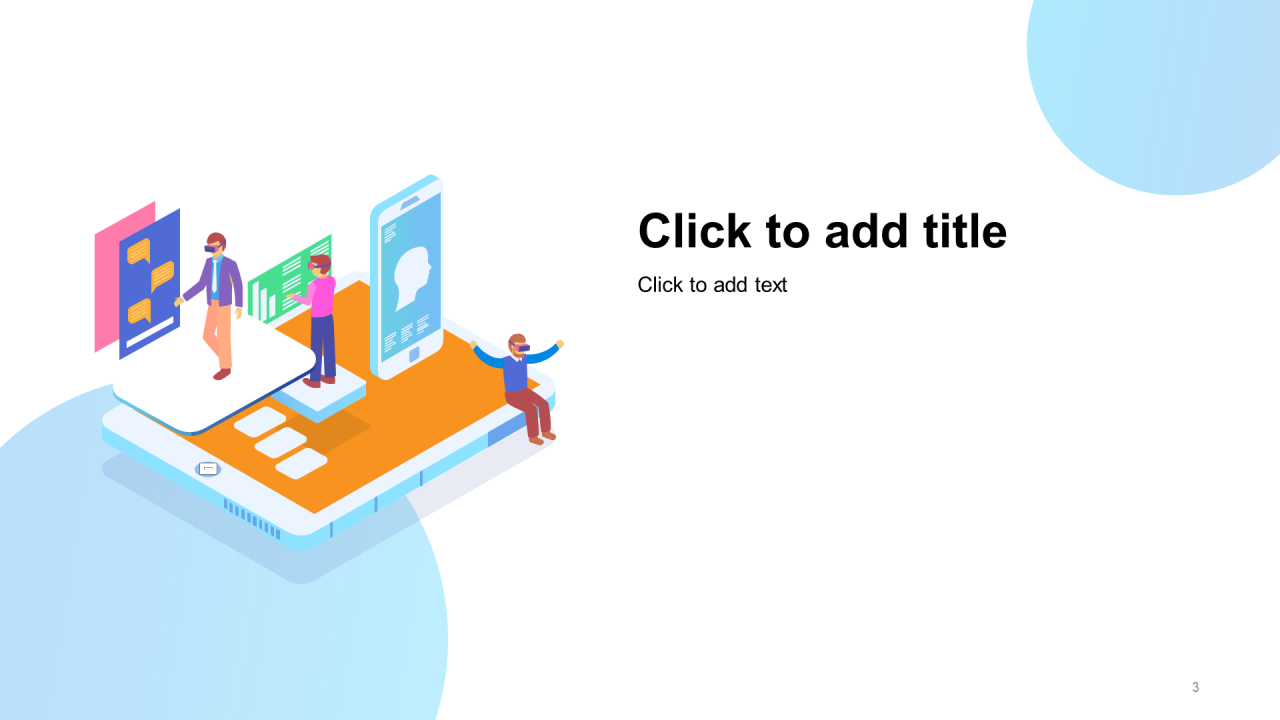 多色插画互联网通讯工作总结PPT主题