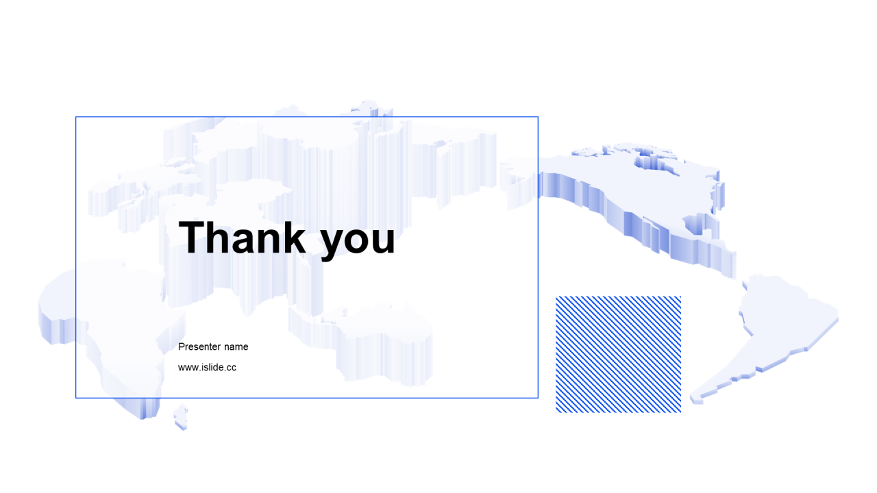 蓝色插画竞聘述职PPT主题