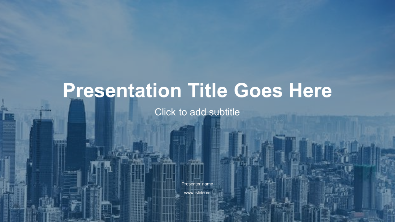 蓝色商务风商业项目计划书PPT模板