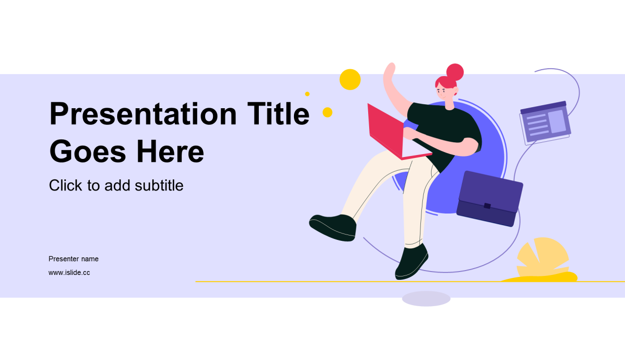 多色插画教育培训培训课件PPT主题