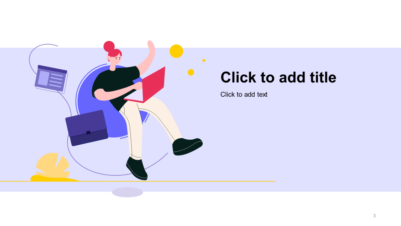 多色插画教育培训培训课件PPT主题