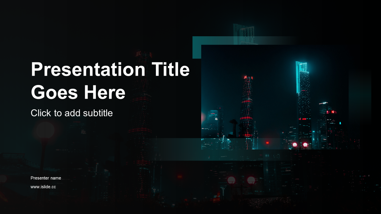 黑色简约大气商业计划PPT素材下载