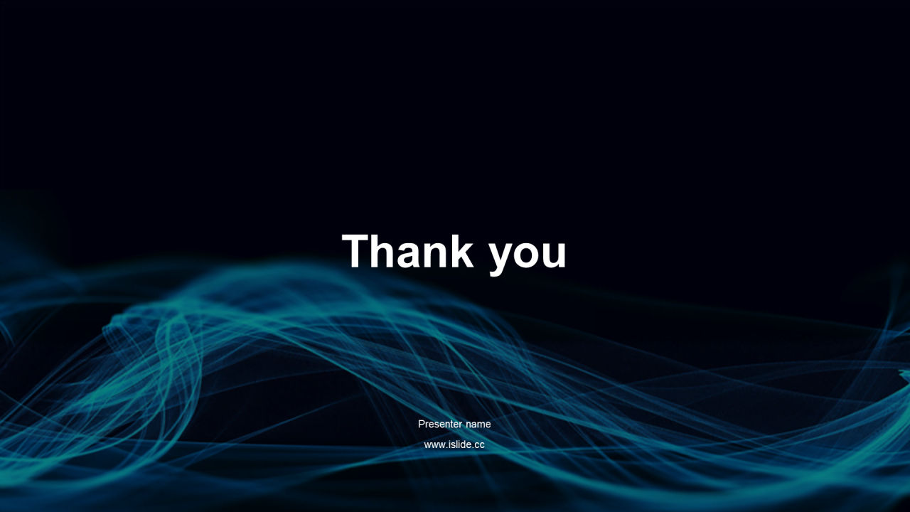 蓝色科技智能工作总结发布会PPT主题