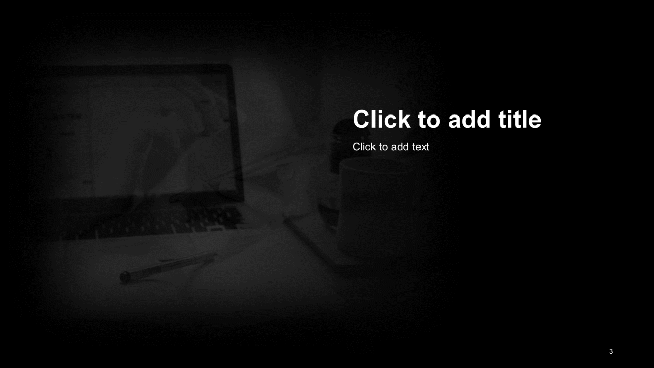 深色商务渐变创意工作总结PPT主题