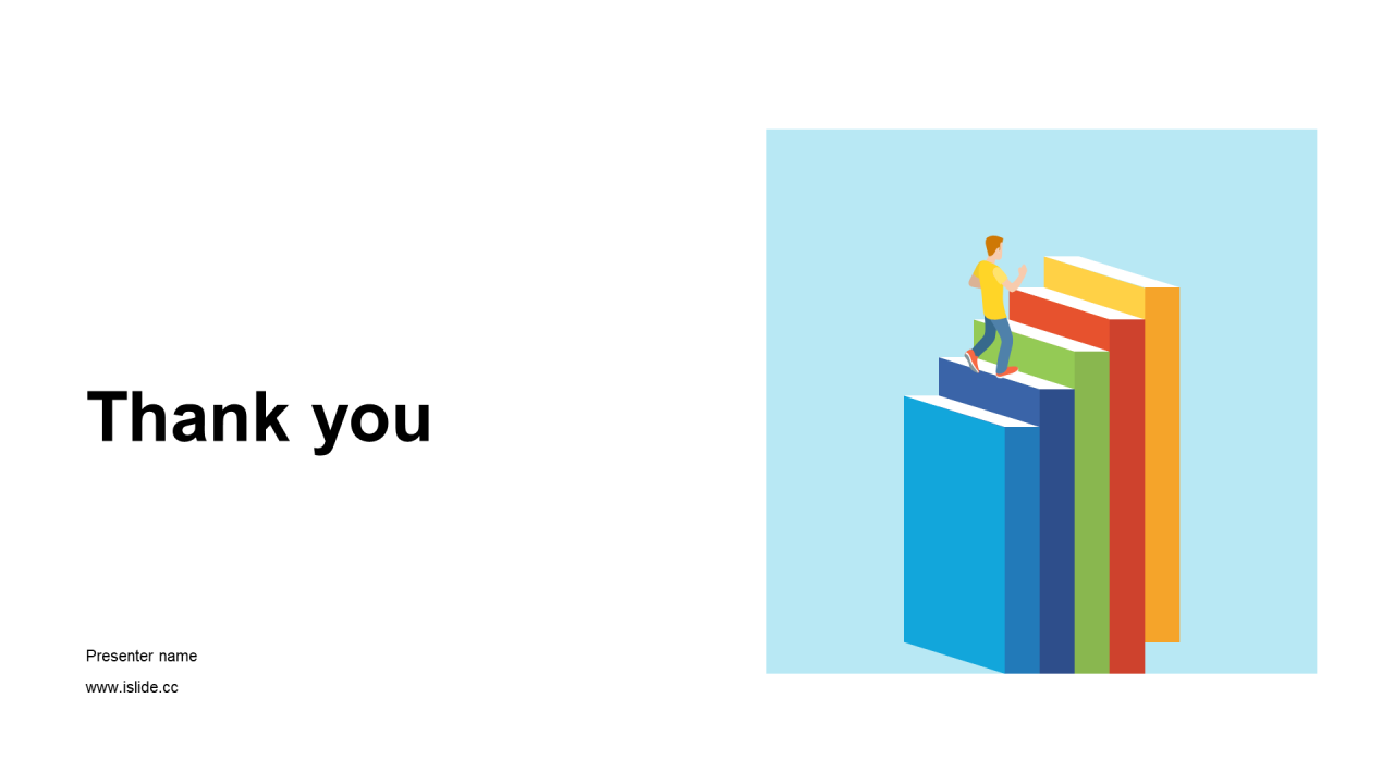 蓝色简约插画教育学习毕业答辩PPT主题