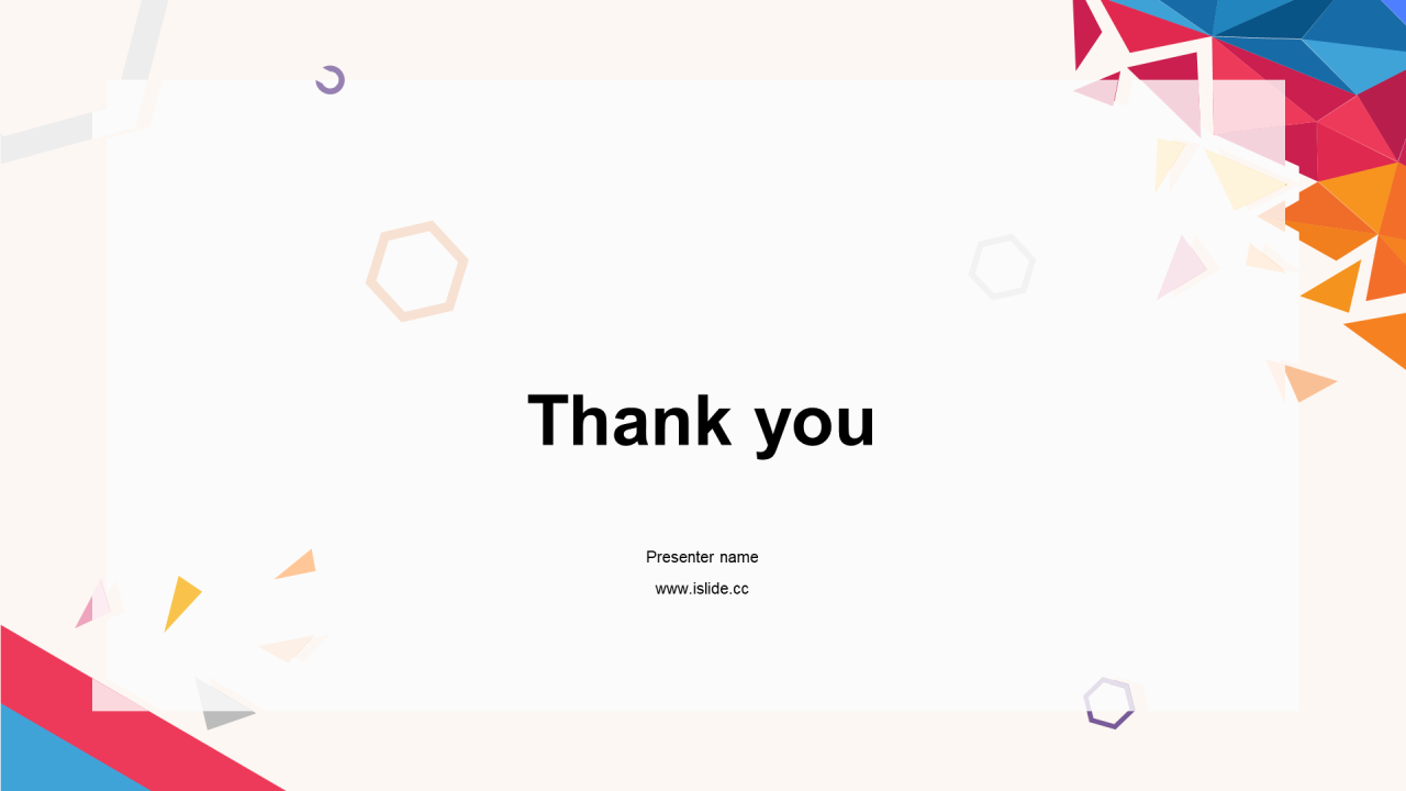 多色创意几何教育行业培训课件PPT主题
