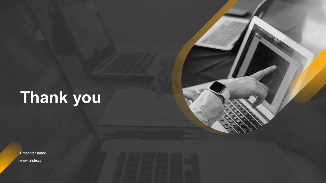 黄色商务现代金融行业工作总结PPT