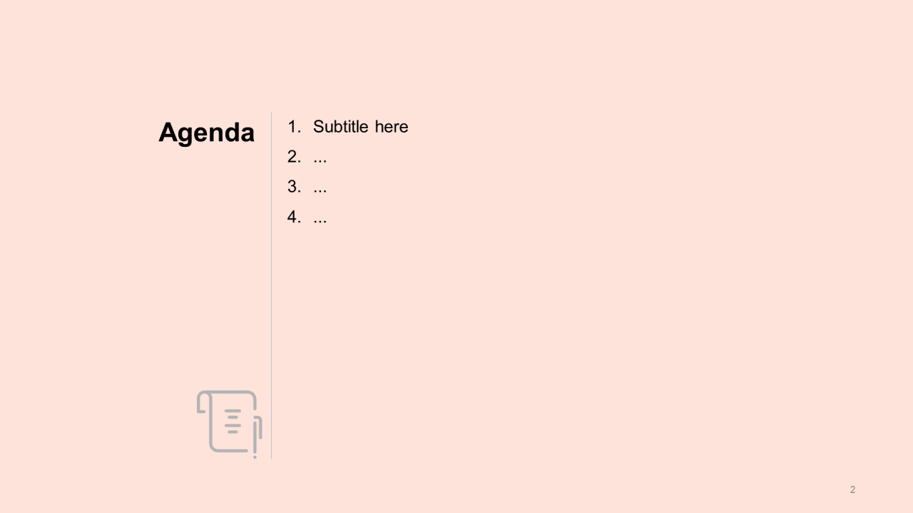 橙色插画培训课件PPT模板