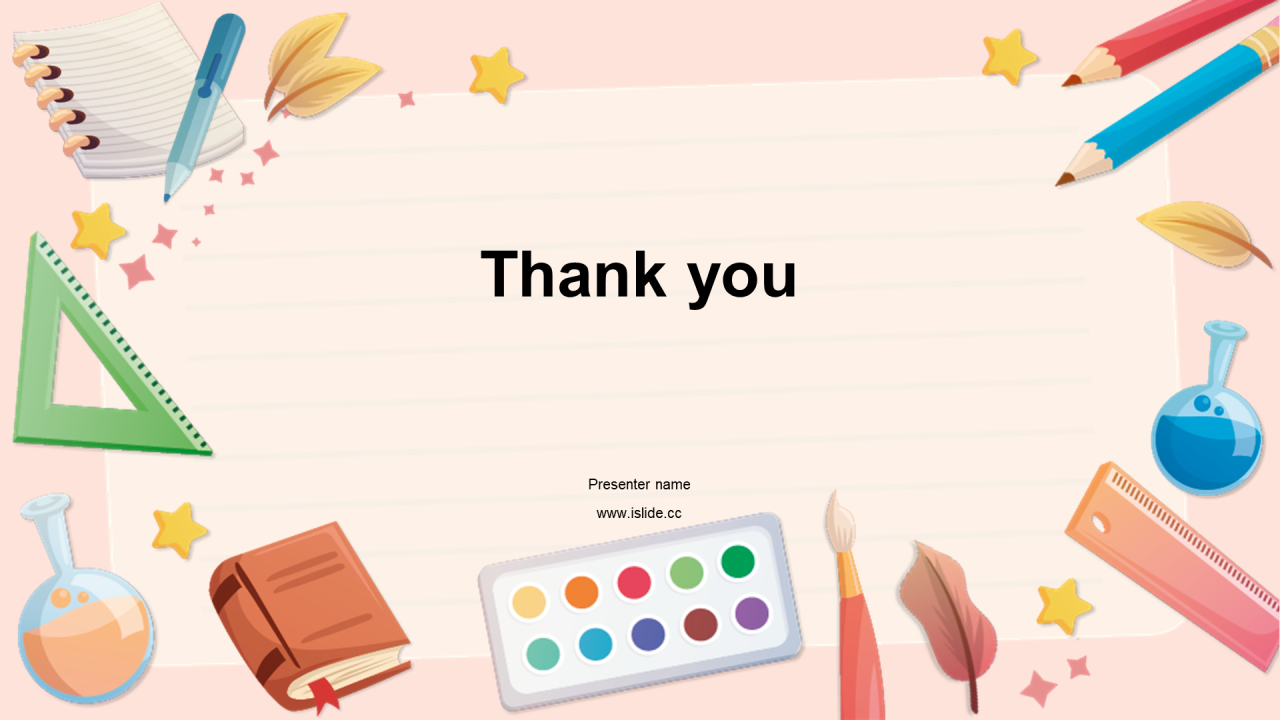 橙色插画培训课件PPT模板