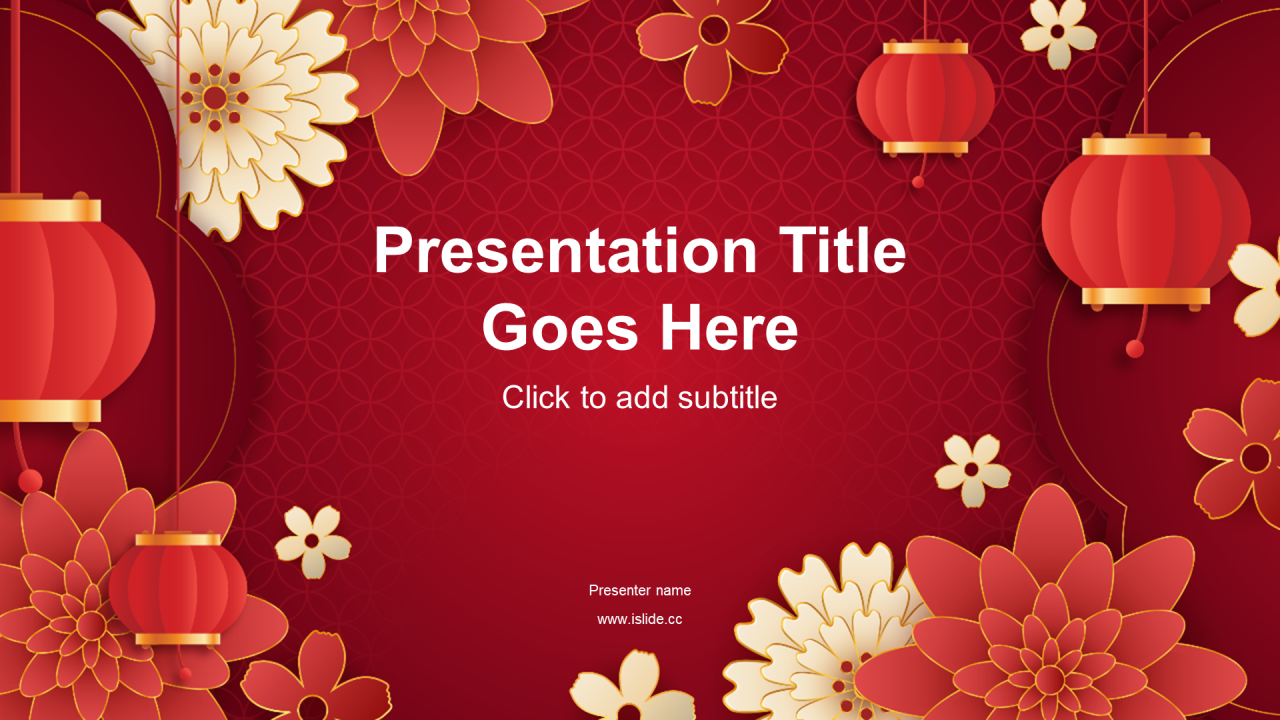 红色奢华新年元旦年度工作总结PPT