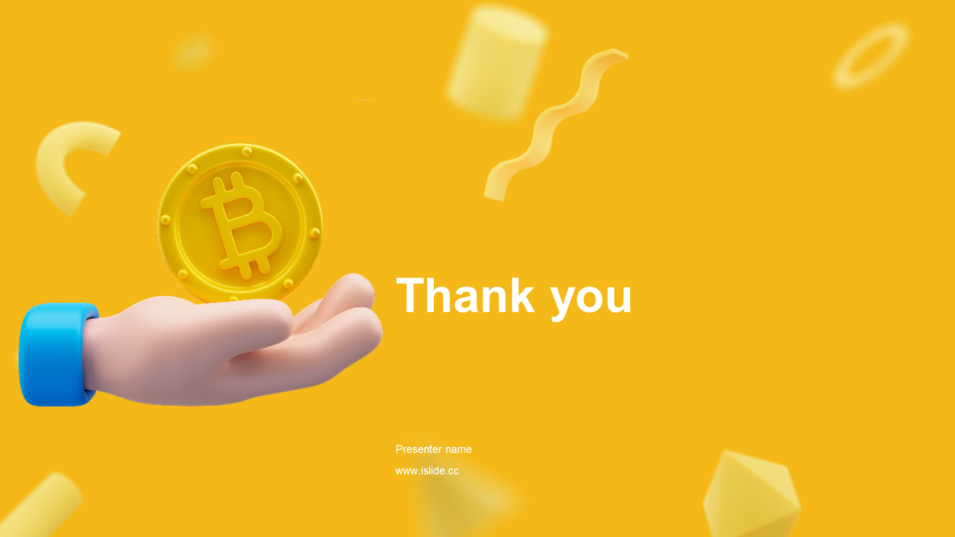 黄色创意金融年度工作总结PPT主题