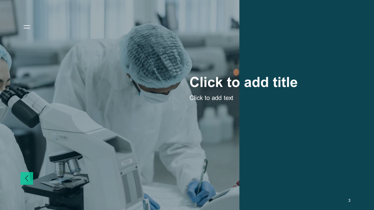 蓝色商务现代生物医疗工作总结PPT主题