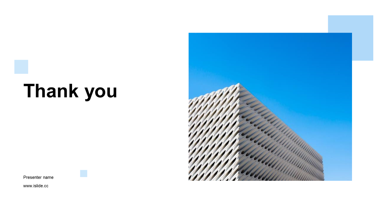 蓝色商务现代地产金融商业计划PPT