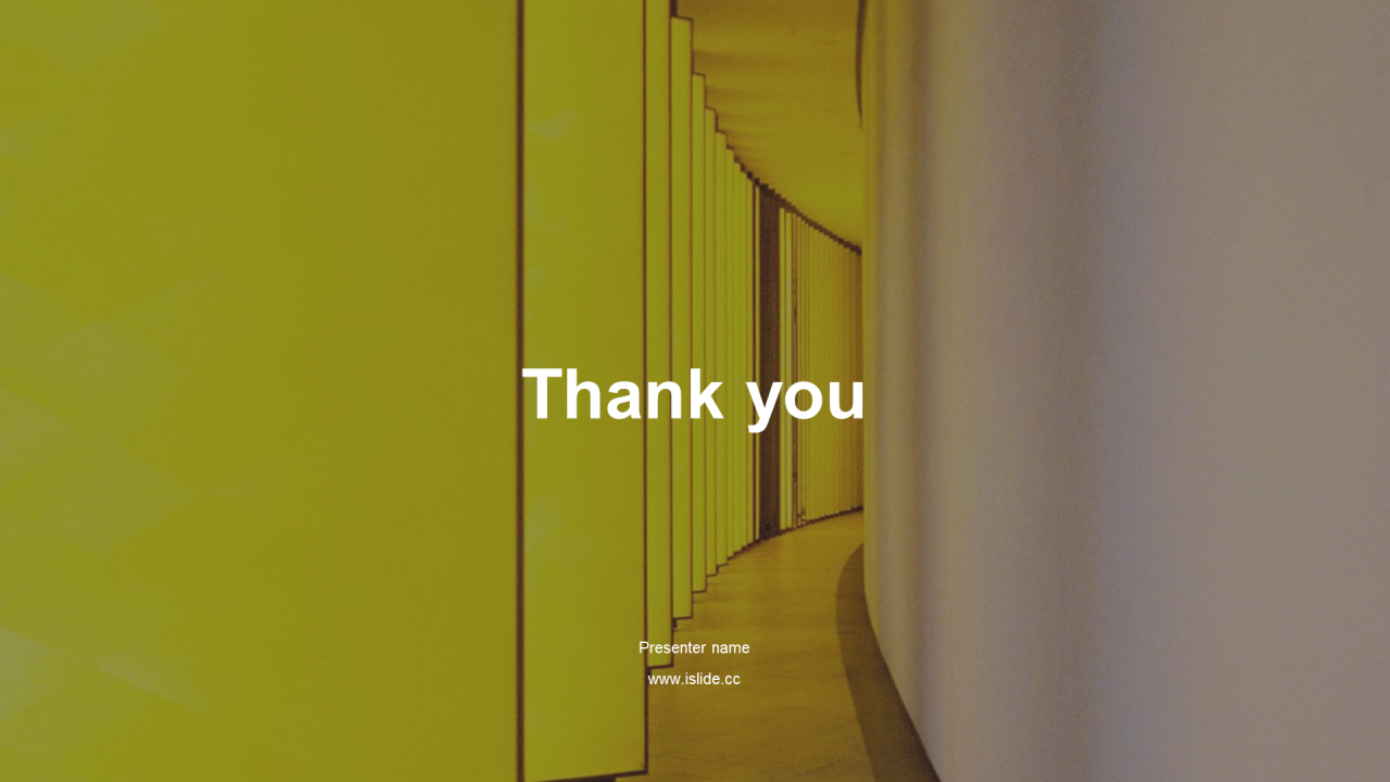 黄色现代建筑地产PPT主题