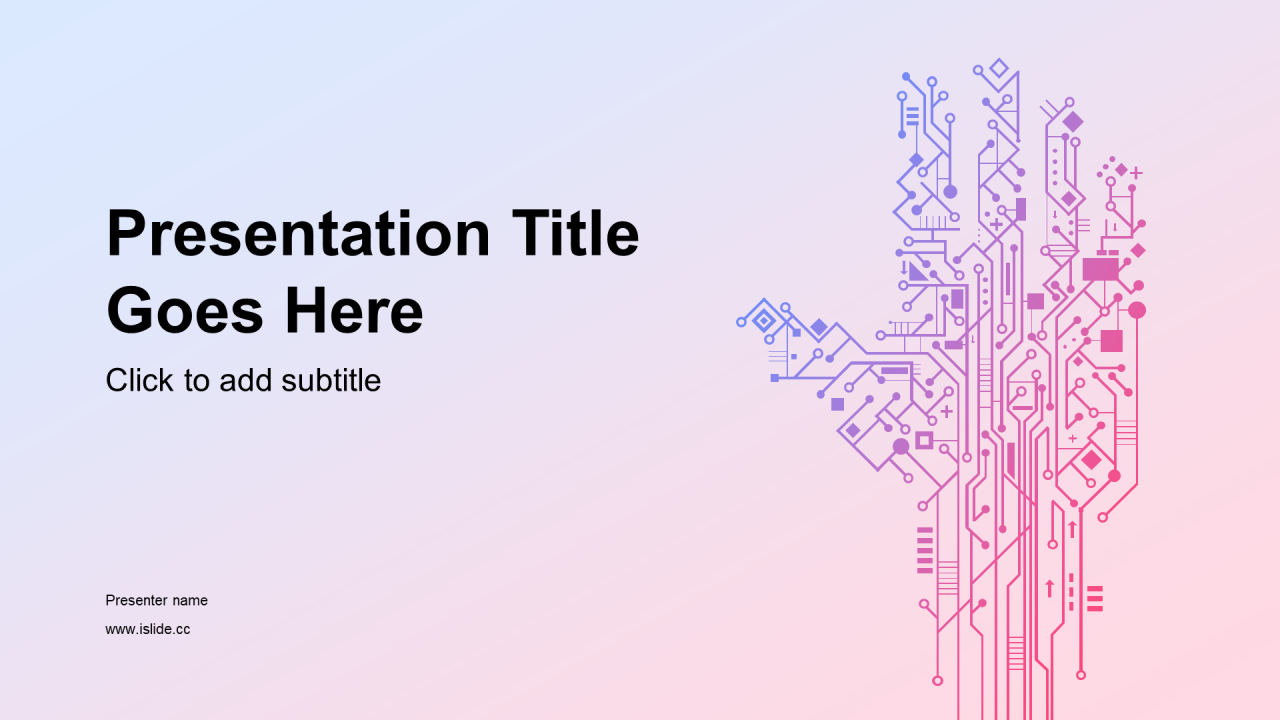 渐变创意培训课件PPT主题