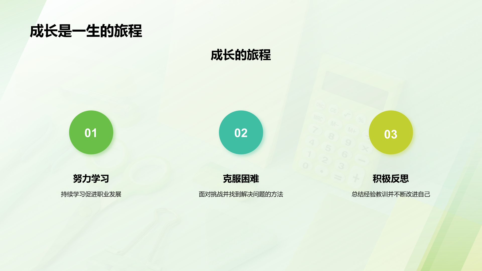 绿色商务现代培训师的开学第一课培训课件PPT模板