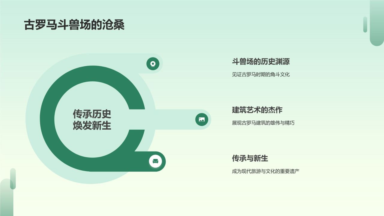 绿色插画旅游介绍PPT