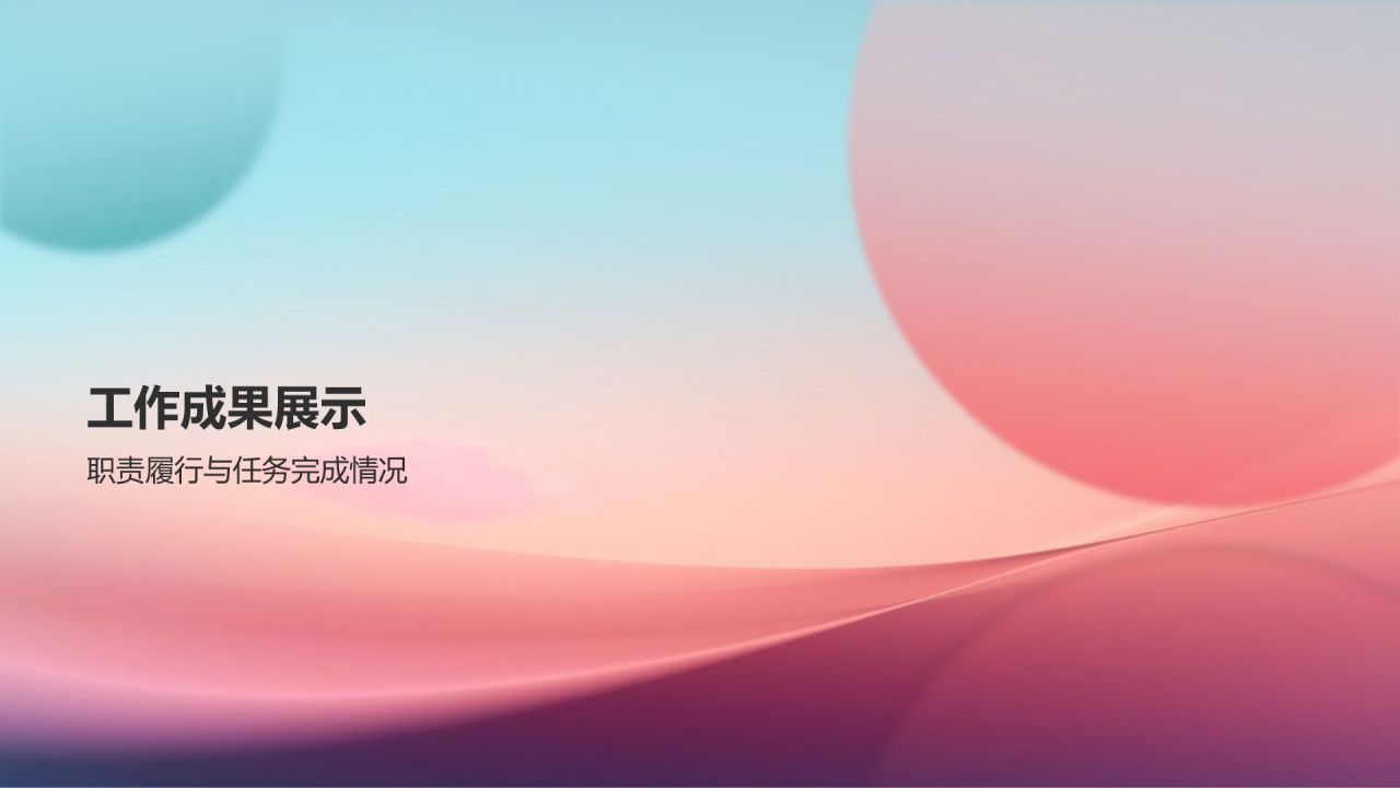个人述职报告