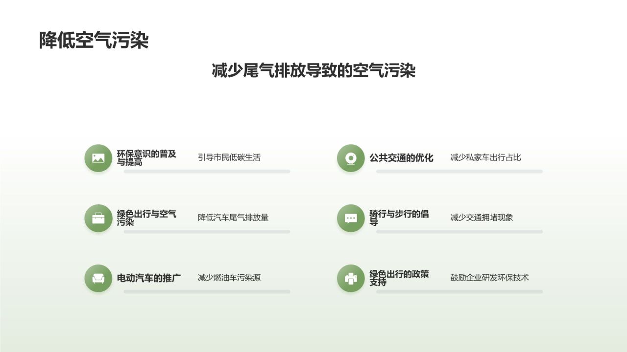 绿色出行助力环保