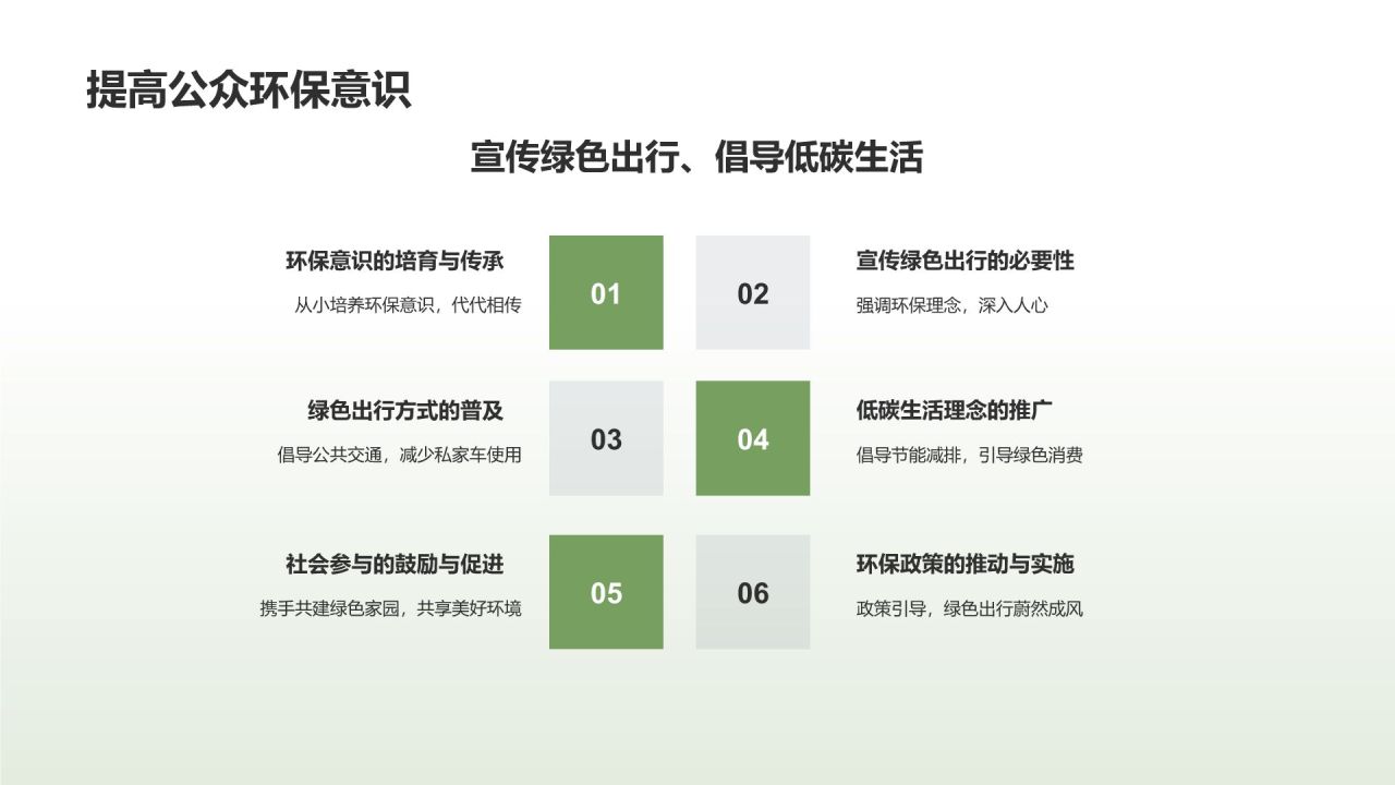 绿色出行助力环保