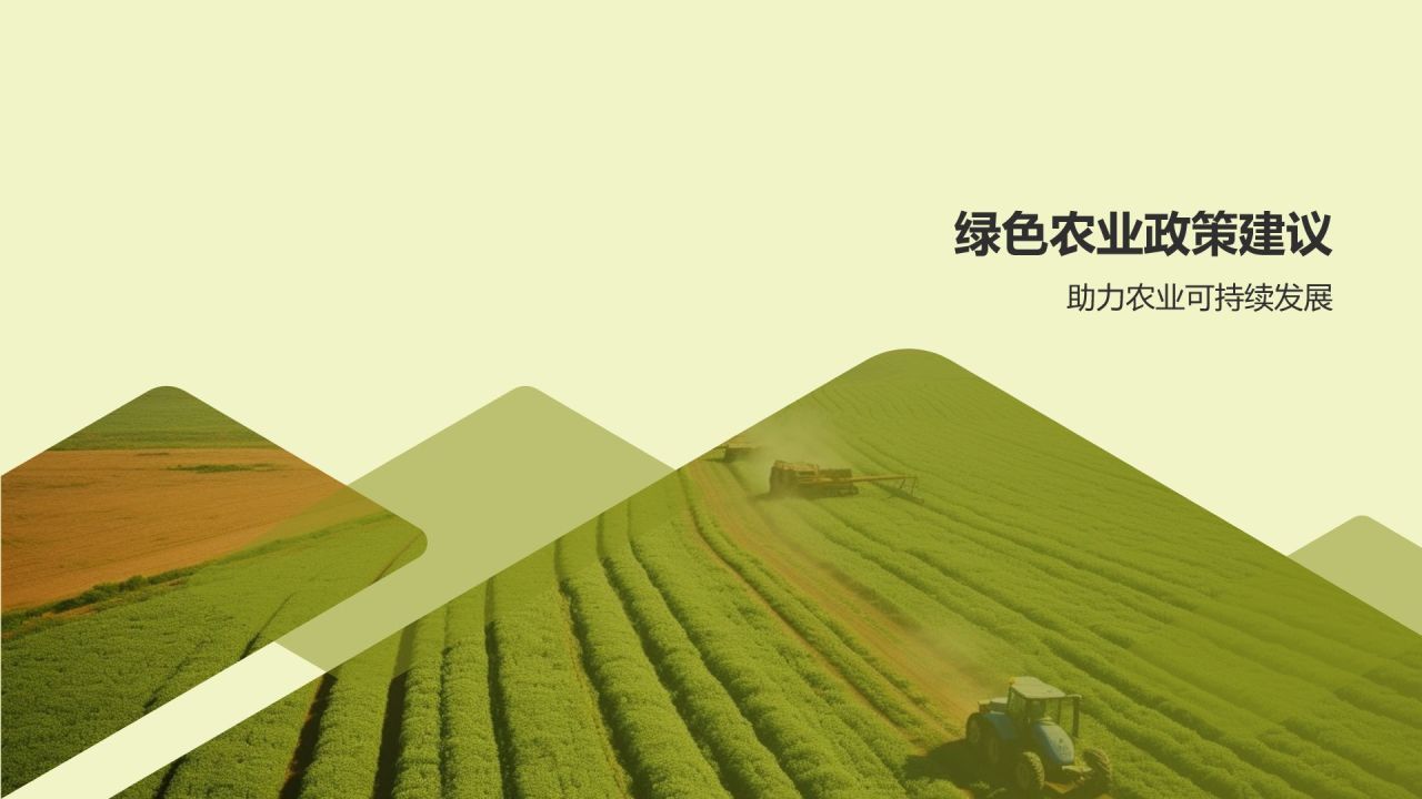 绿色农业发展路径与政策建议