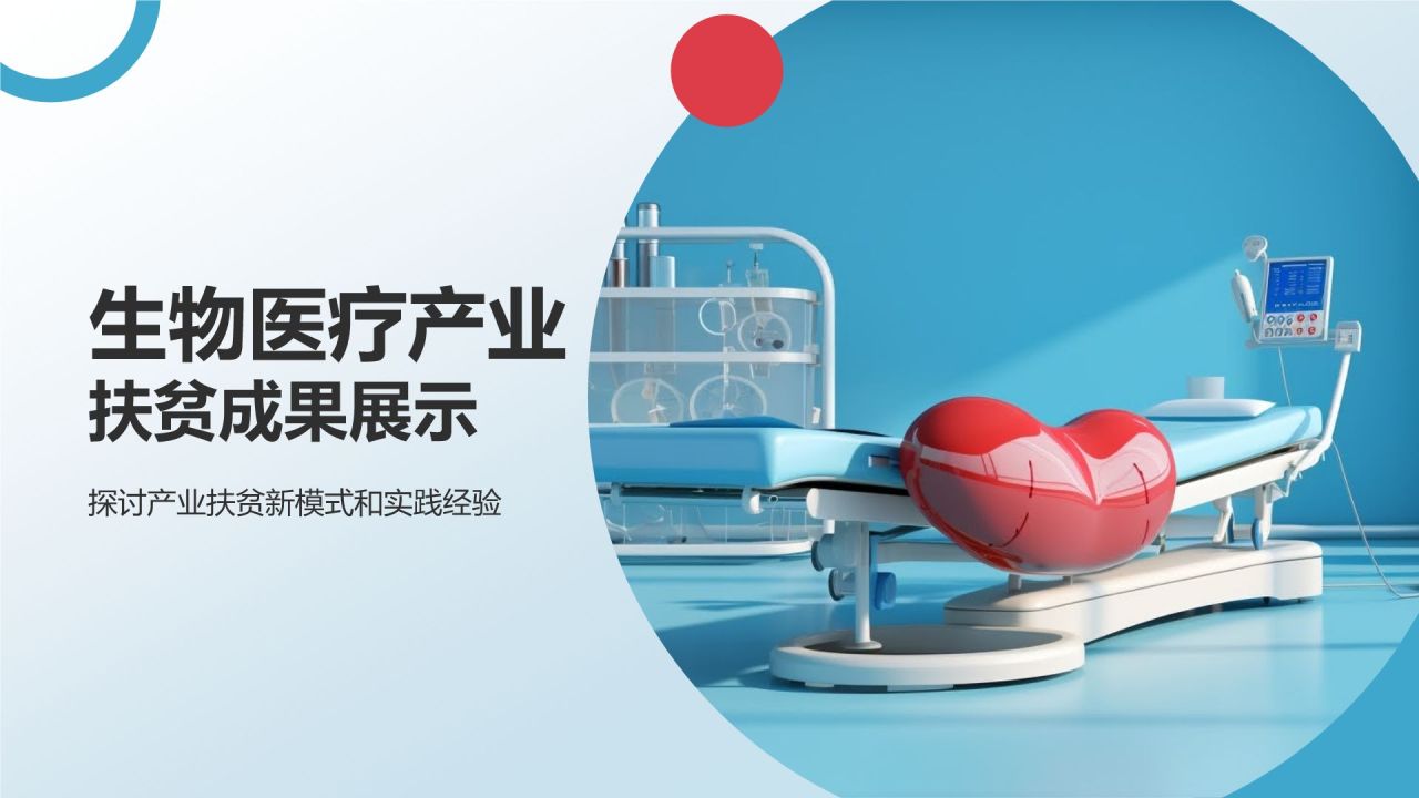 生物医疗产业扶贫成果展示