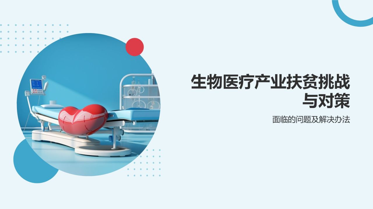生物医疗产业扶贫成果展示