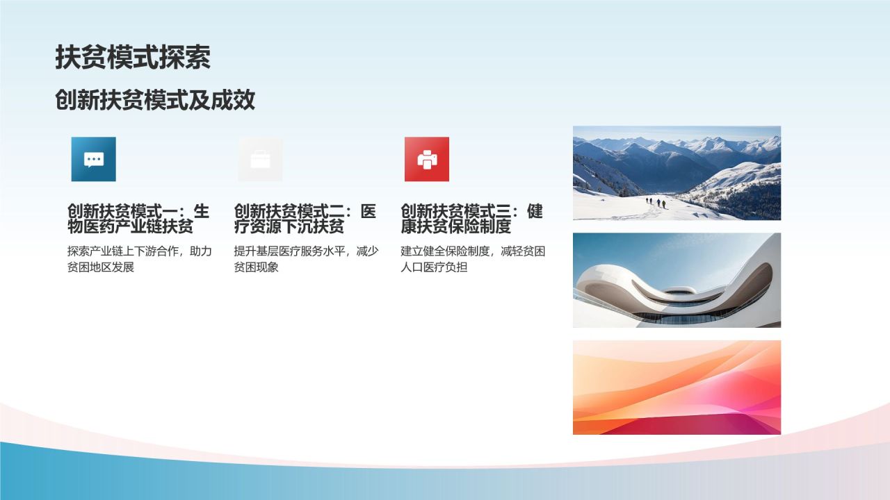 生物医疗产业扶贫成果展示