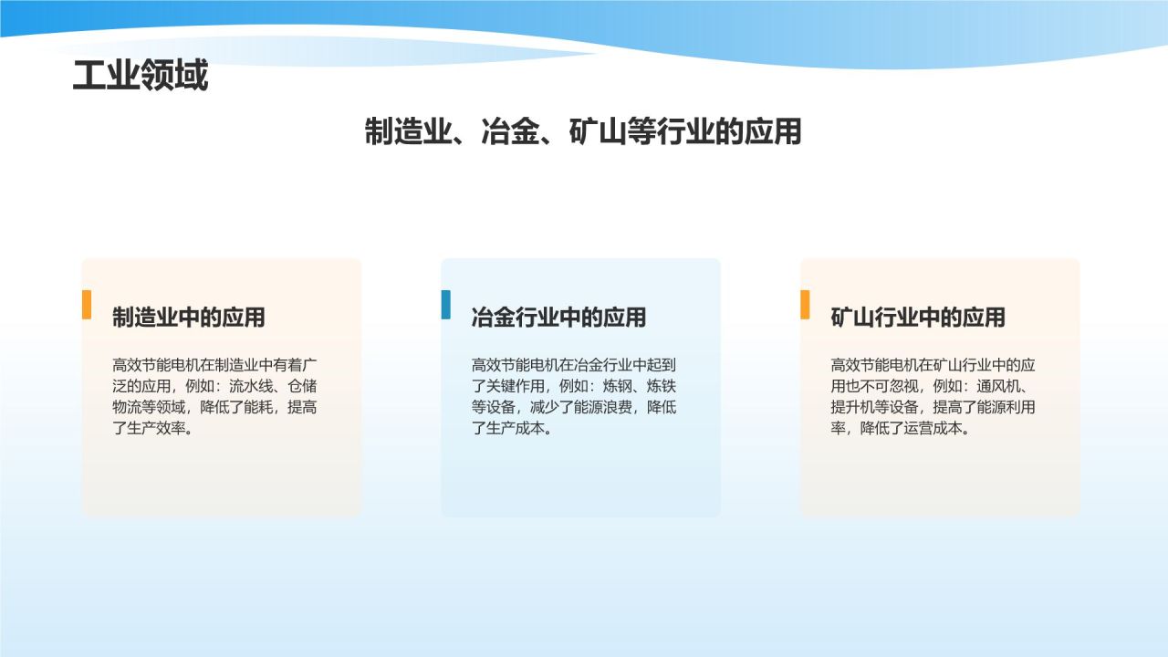 高效节能电机引领潮流