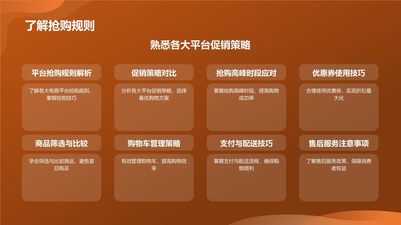 双十一购物狂欢节活动攻略总结PPT