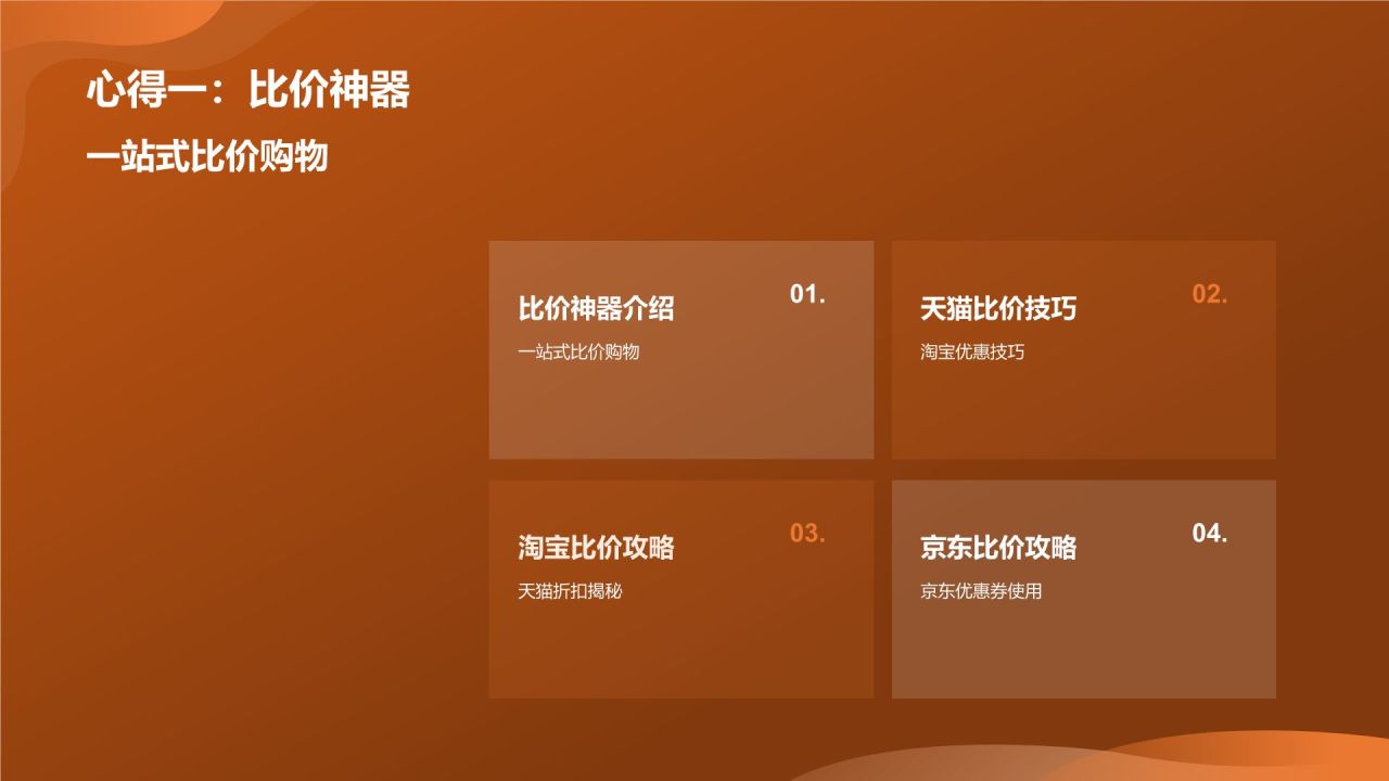 双十一购物狂欢节活动攻略总结PPT