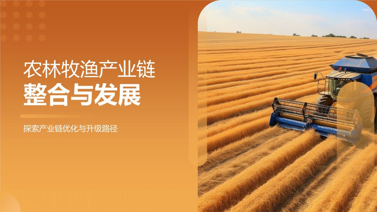 农林牧渔产业链整合与发展