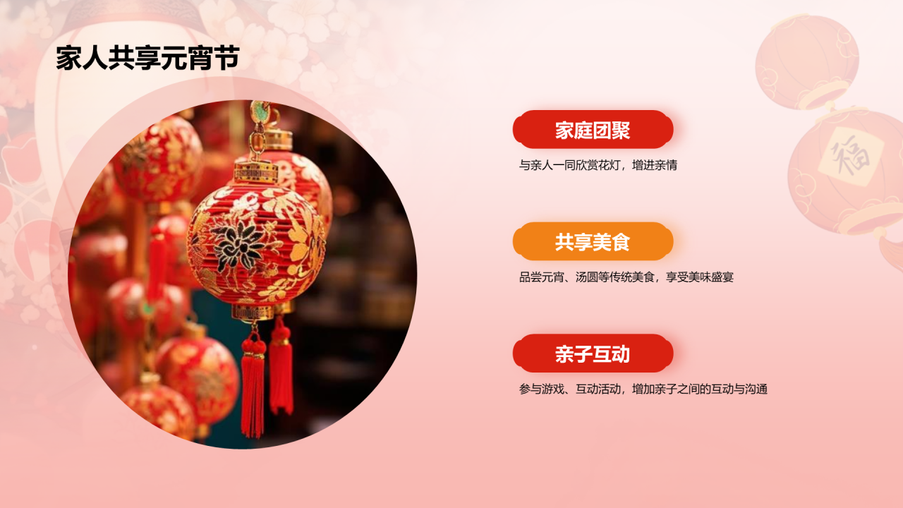 红色元宵节市场营销元宵灯会PPT模板