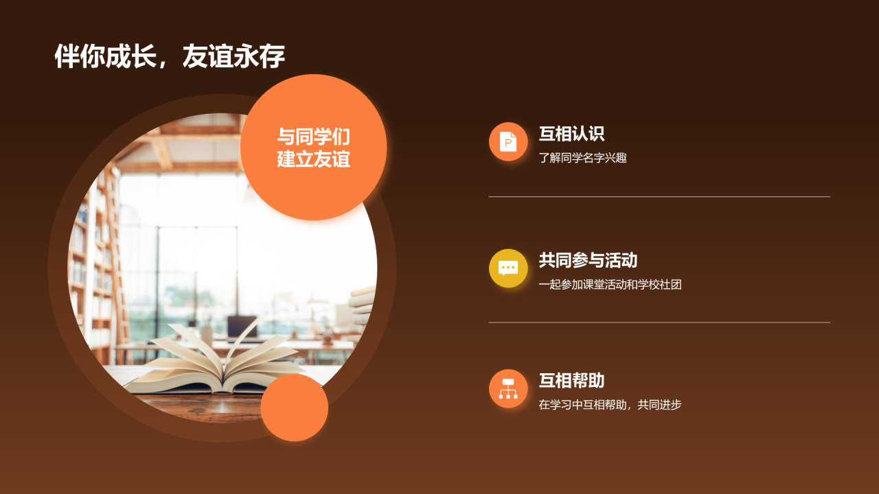 橙色创意酷炫开学第一课培训课件PPT模板