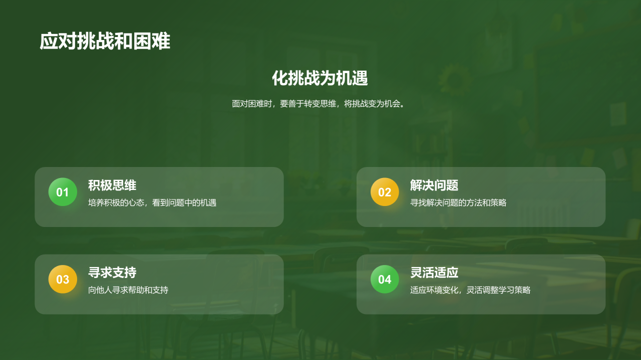 绿色创意酷炫开学第一课培训课件PPT模板