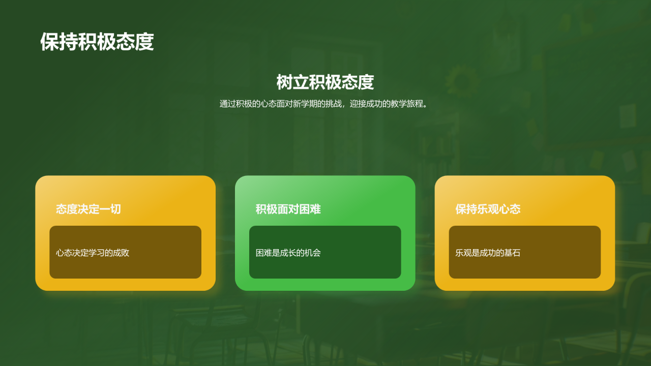 绿色创意酷炫开学第一课培训课件PPT模板