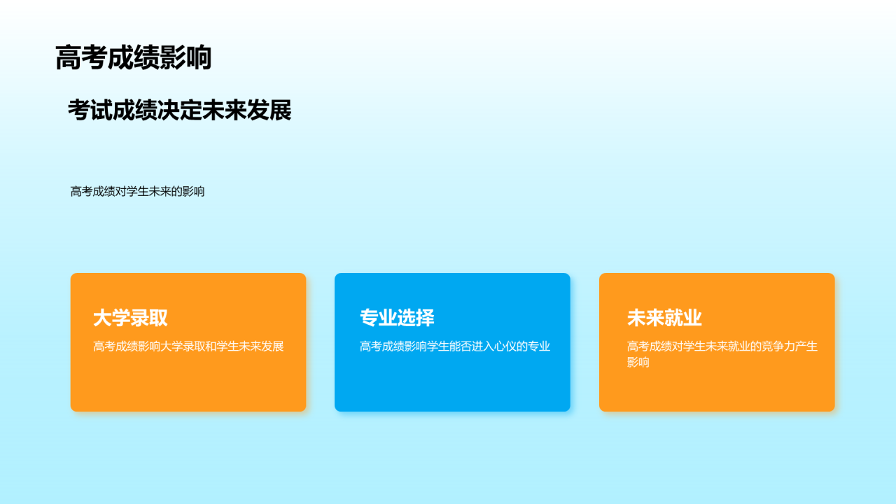 蓝色插画高三开学第一课培训课件PPT模板