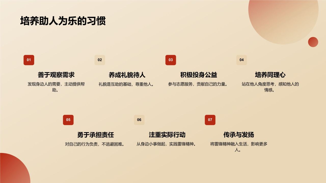 红色雷锋精神PPT模板