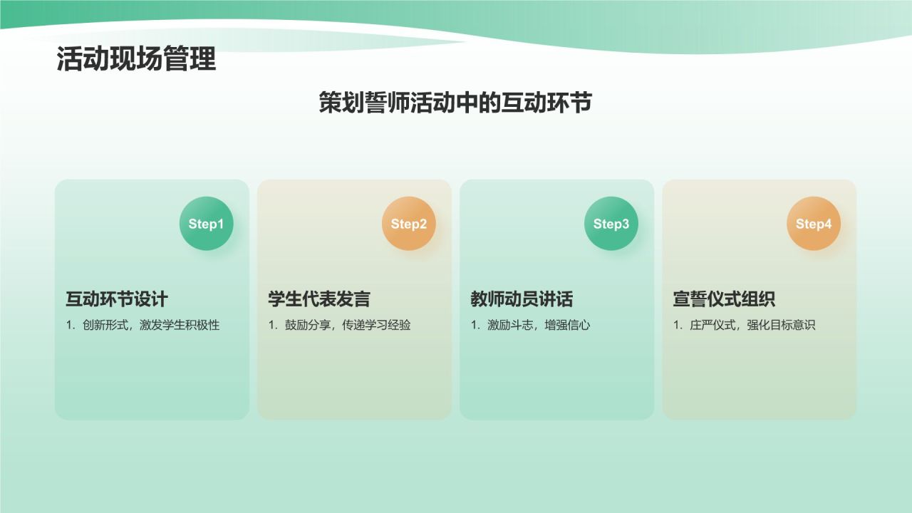 绿色商务风高考百日誓师PPT模板