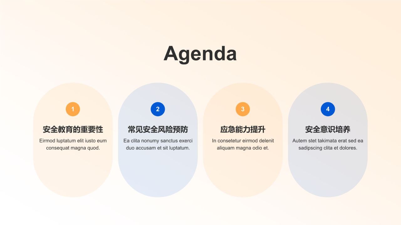 橙色插画风全国中小学生安全教育日PPT模板