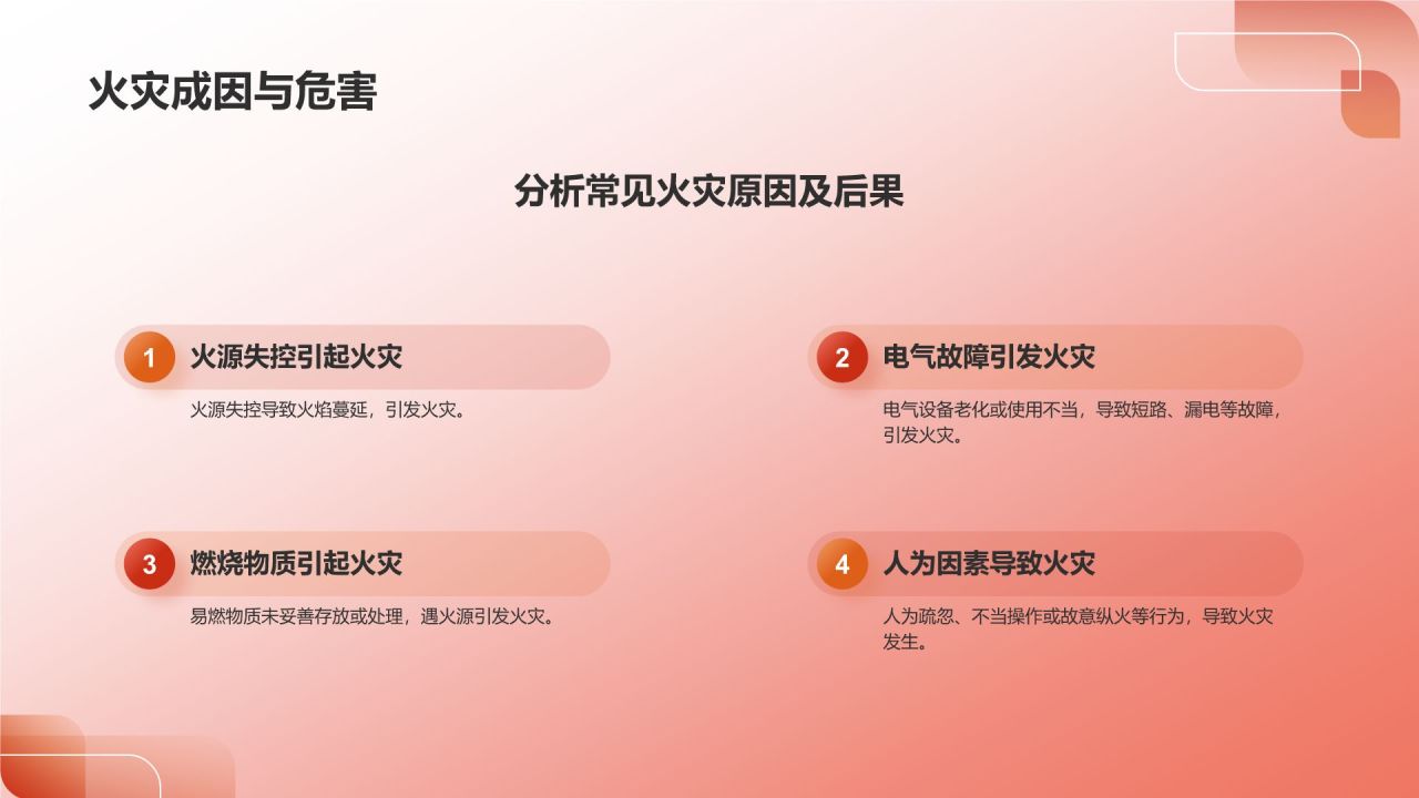 红色3D风消防安全PPT模板