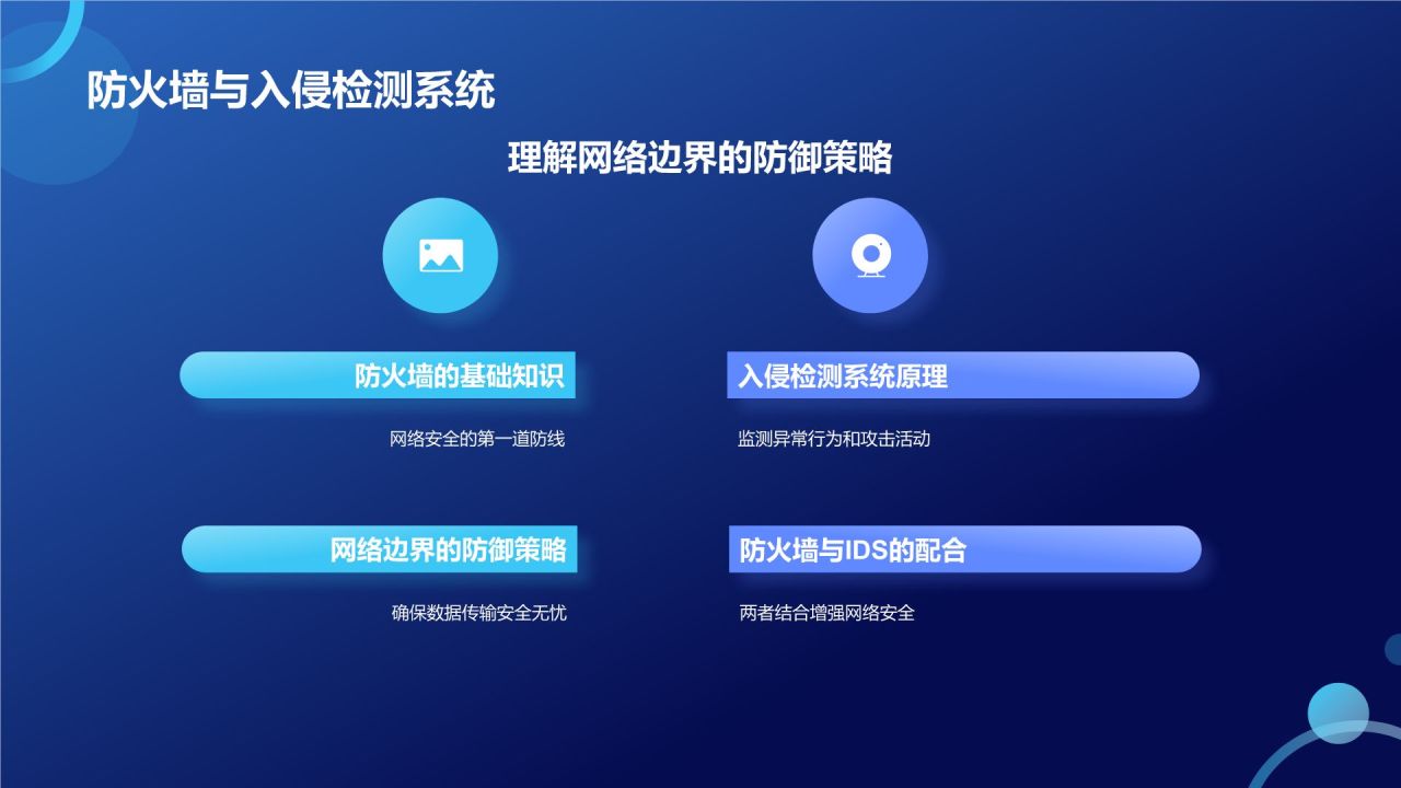 蓝色3D风网络安全PPT模板