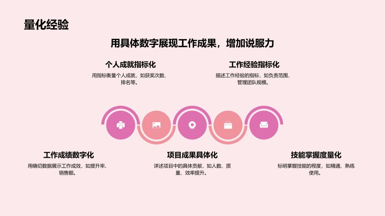 红色插画风求职简历PPT模板
