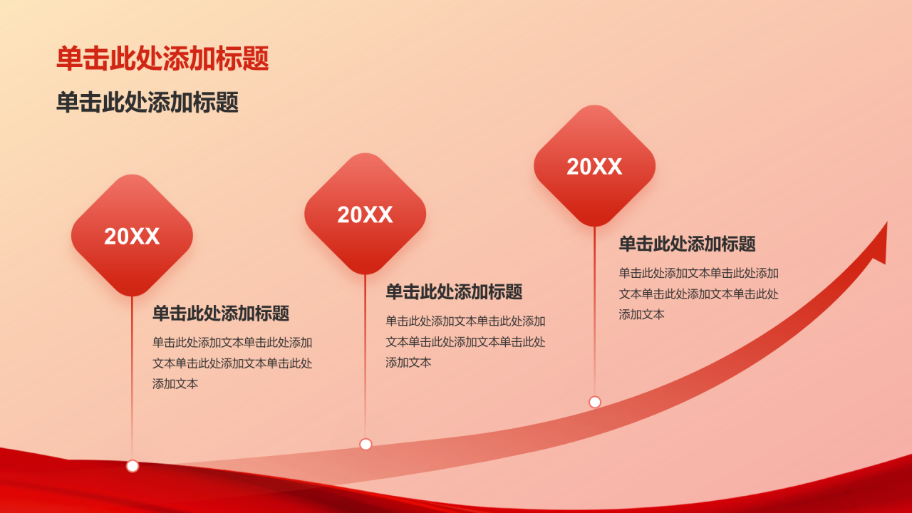 红色庄严2024政府工作报告学习笔记PPT模板
