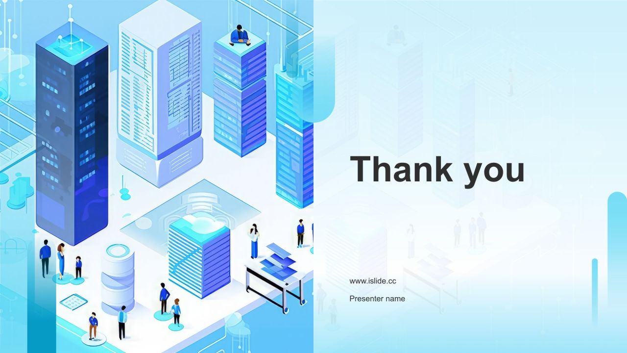 蓝色插画风大学生专业课汇报PPT模板