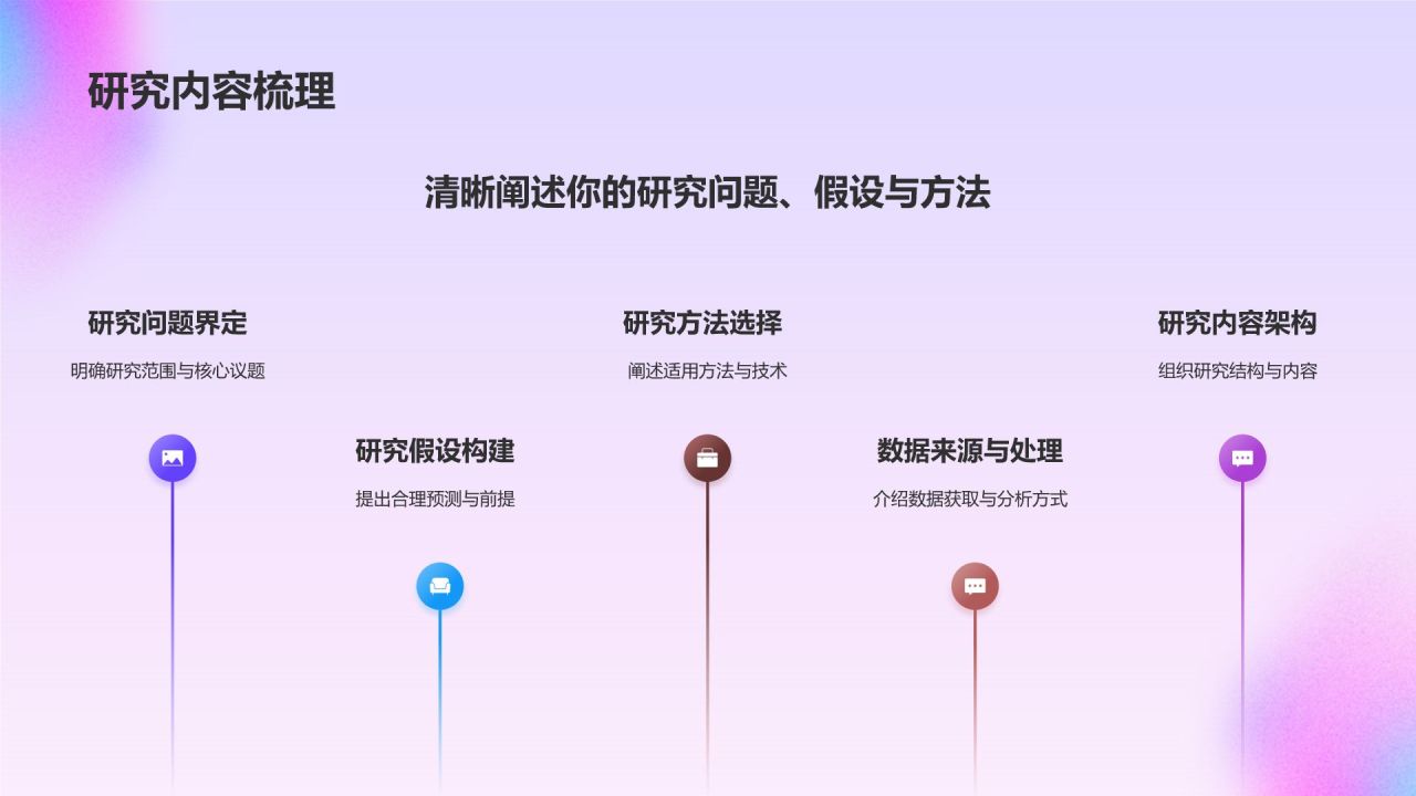 蓝色渐变风毕业答辩PPT模板